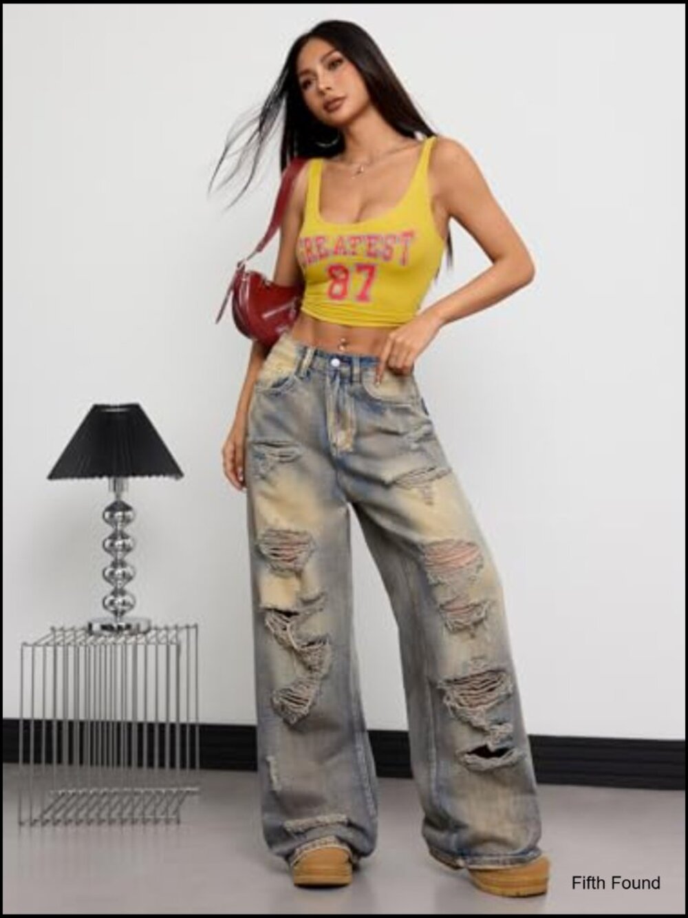 Wide Leg Baggy Jeans Y2K 90s Vintage Hip Hop Denim Trousers Streetwear - Picture 4 of 7